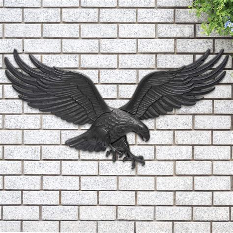 metal eagle on house|white eagle on house exterior.